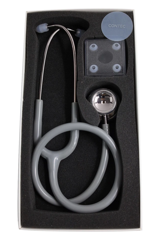 Stethoscope Dual Head SC23 - Black, Pink, White & Grey