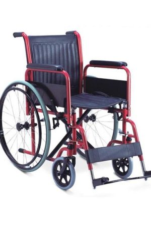Wheelchair Steel / PVC detachable arm and footrest