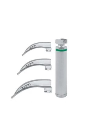Laryngoscope Set Fiber Optic Paediatric 3 Blade Macintosh