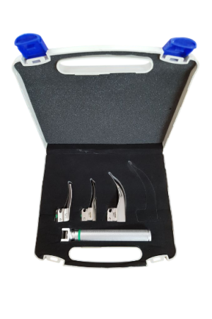 Laryngoscope Set Fiber Optic Paediatric 3 Blade Macintosh