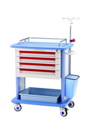 4 Drawers MEDICINE TROLLEY F 45-3