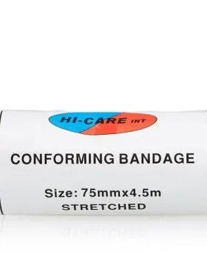 Bandage Conforming - Hi-Care (4.5m) stretched