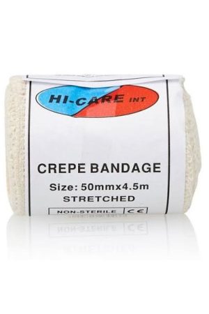 Bandage Crepe - Hi-Care 4.5m stretched Pack of 10